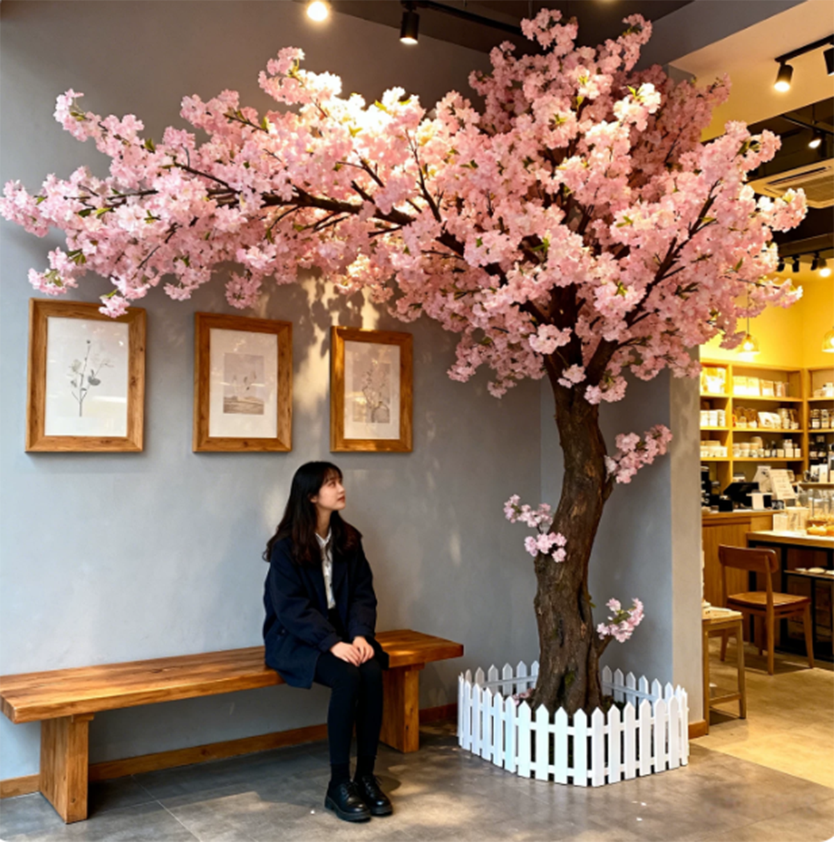 Bonsai Garden Shop - Grande Albero di Ciliegio Artificiale Estensibile,