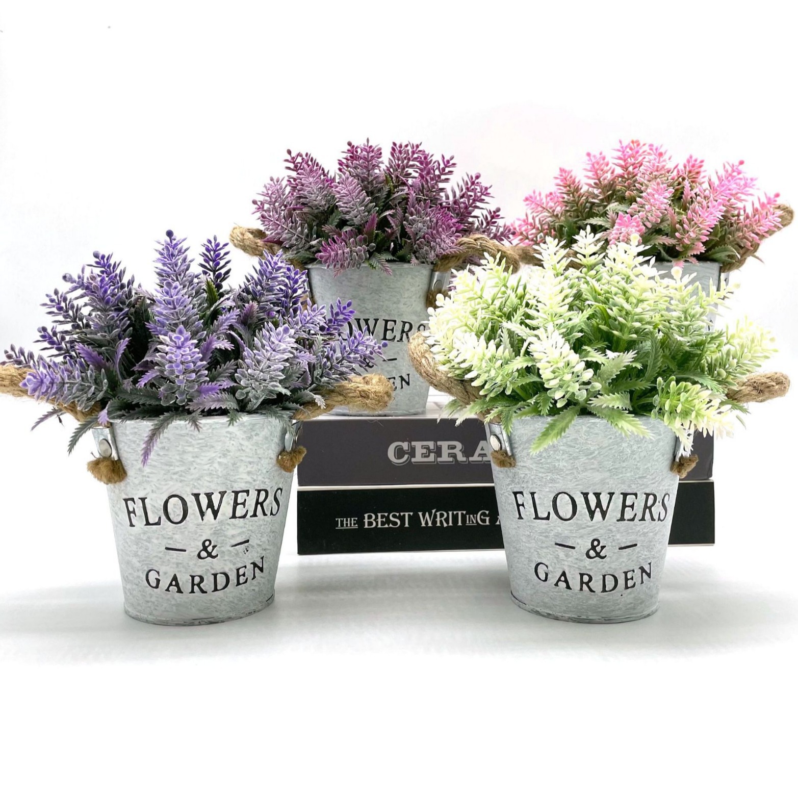 Bonsai Garden Restaurant - Fiori artificiali simulati eucalipto lavanda pianta