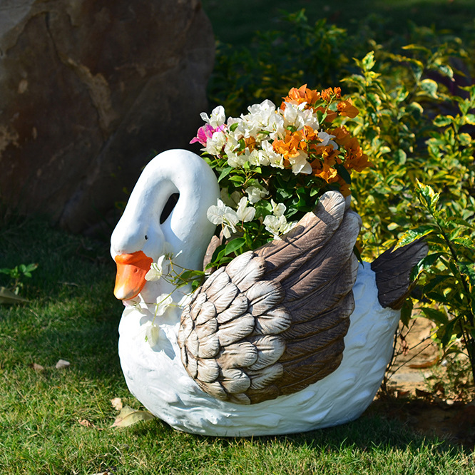 Bonsai Garden Fountain - Fontana d'oca da giardino Statua Animale