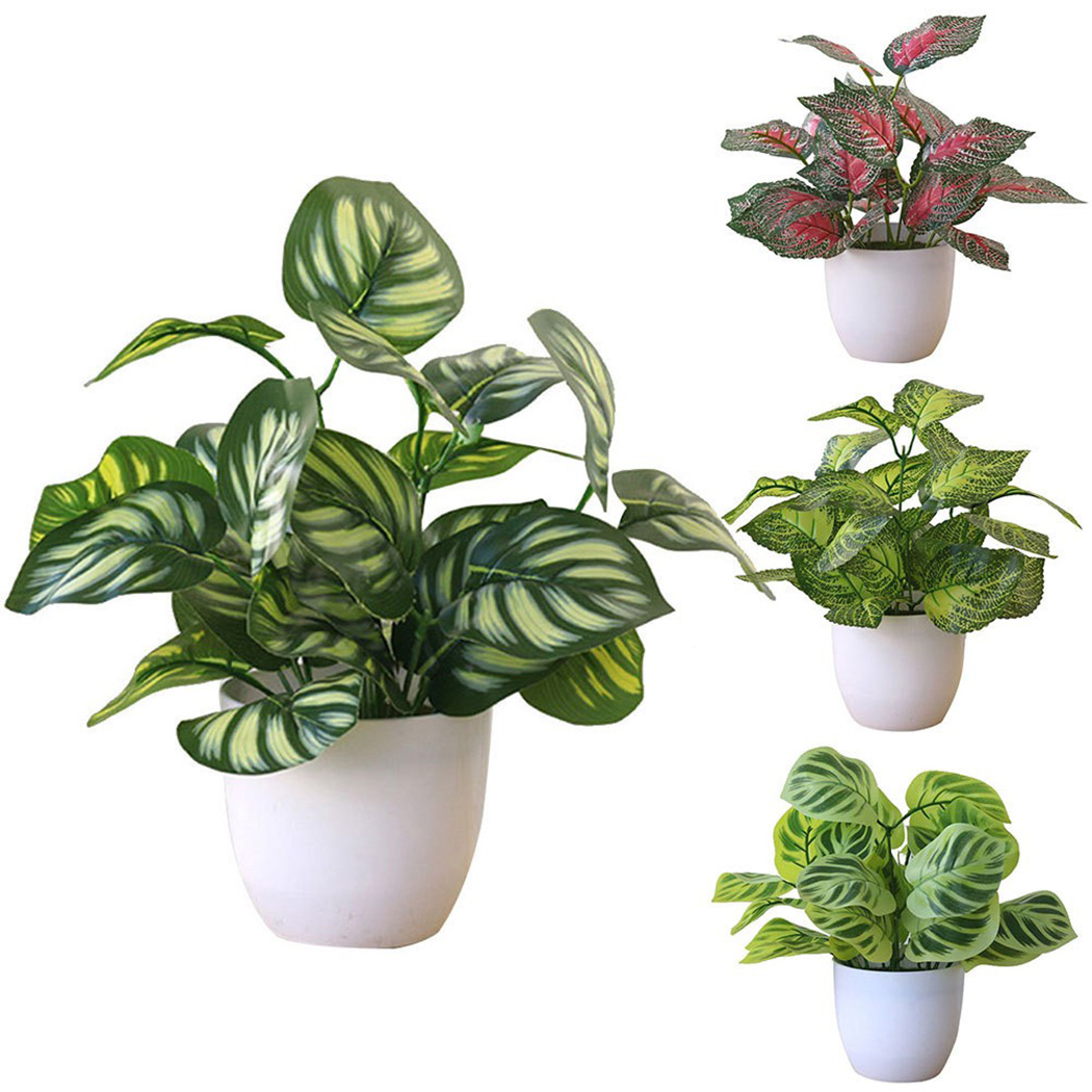 Bonsai Garden Restaurant - 1pc Bonsai artificiale Fiore Foglio Pianta