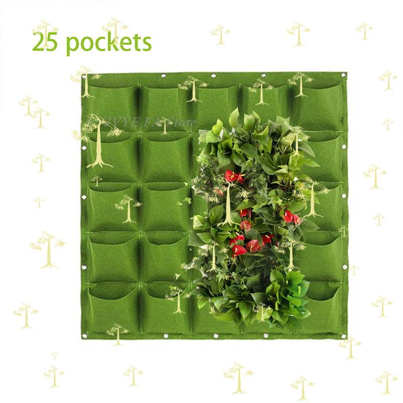 Bonsai Vertical Garden - 25 tasche Borse per piantare appese